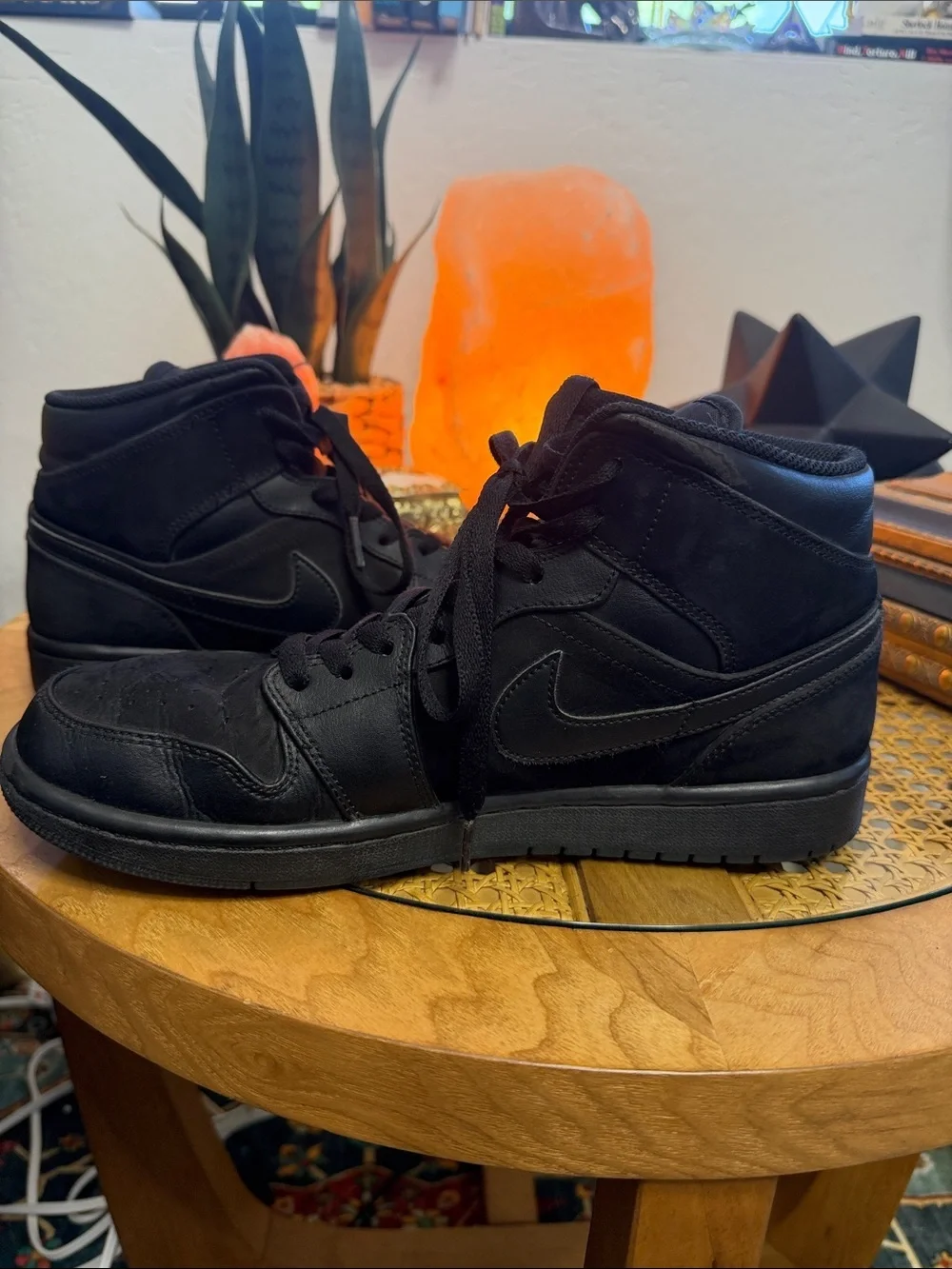 Nike Air Jordan 1 Mid Men's Sneakers - Black